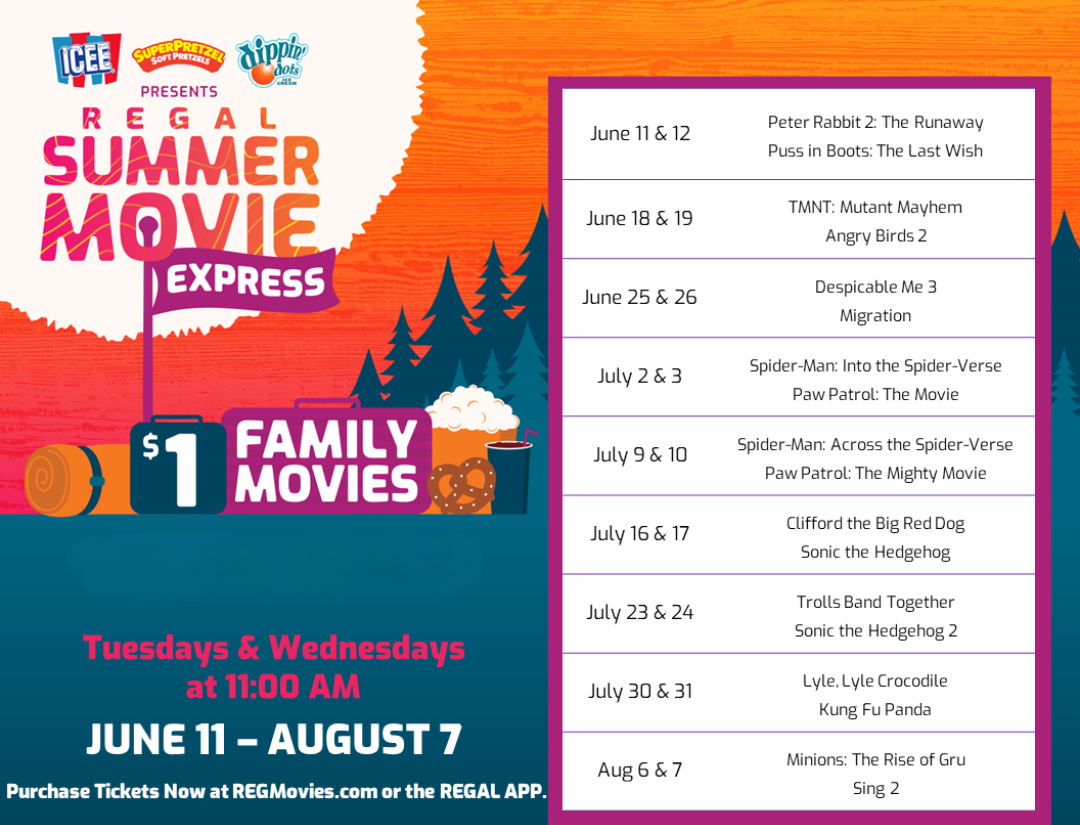 Southpark Mall Regal Regal Cinemas Summer Movie Express