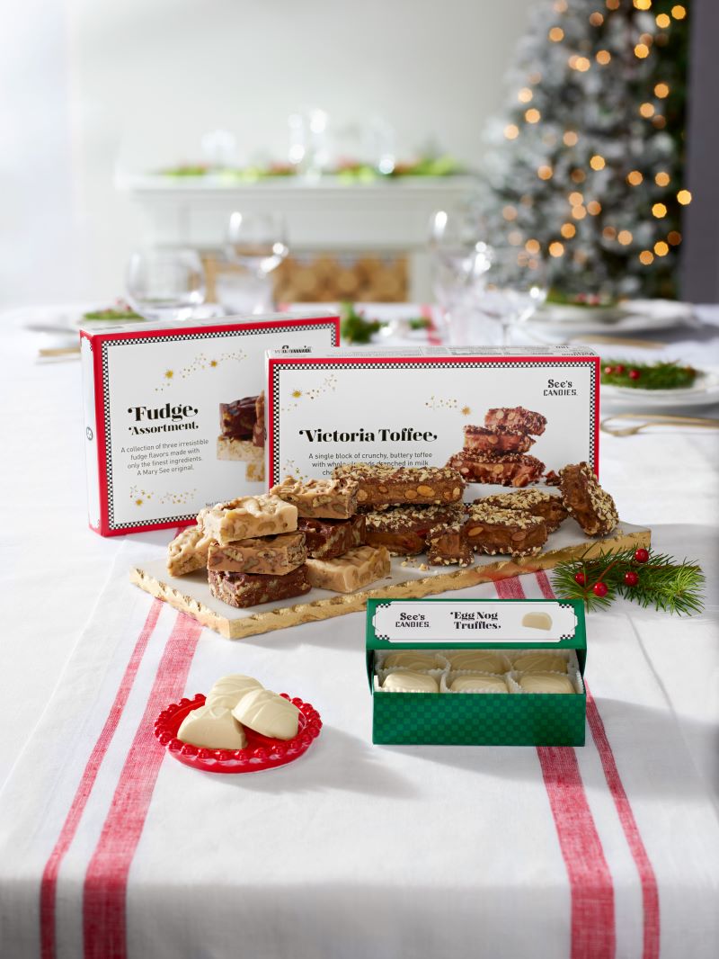 Arbor Place ALL See's Candies Victoria Toffee and Egg Nog Truffles