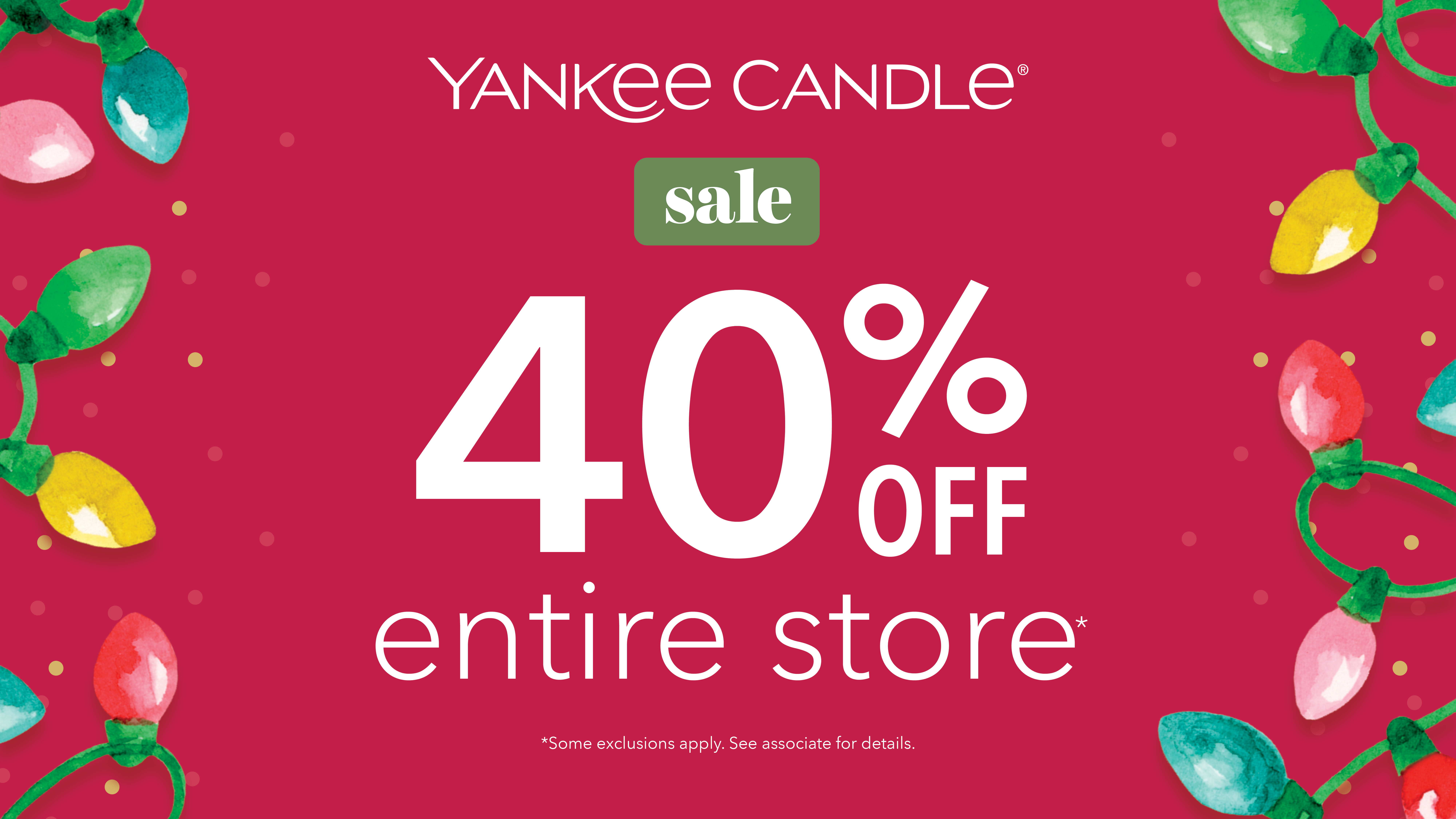 Yankee Candle, Up to 40% OFF Everything