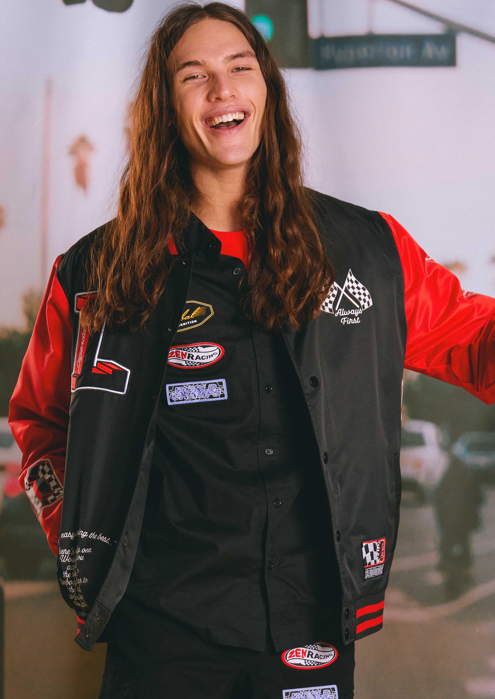 Legendary Racing Graphic Bomber Jacket