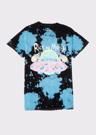 Tie Dye Rick And Morty Spaceship Graphic Tee | Shop All Girls | rue21 Tie Dye Rick And Morty Spaceship Graphic Tee | Shop All Girls | rue21