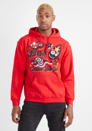 Reporter Refinement boks Red Airbrushed Savage 8 Ball Graphic Hoodie | Sale Clothing | rue21