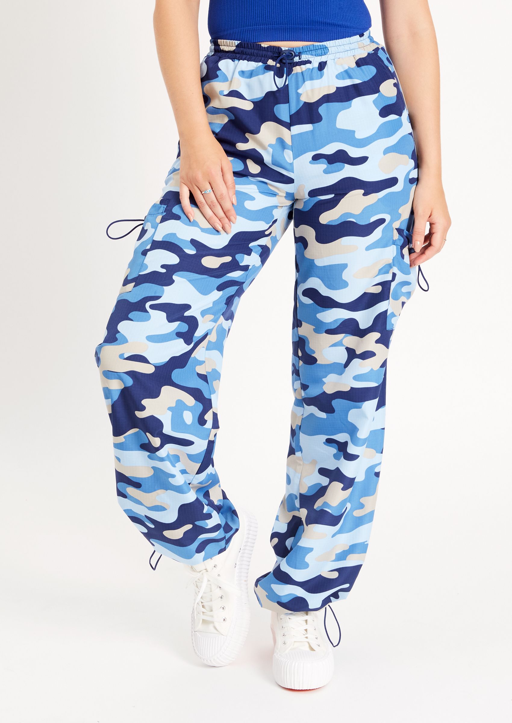 Cargo Style Camouflage Magic Stretch Trousers  Made in Italy