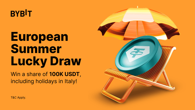 [Selected Countries Only] European Summer Lucky Draw: 100,000 USDT Up for Grabs