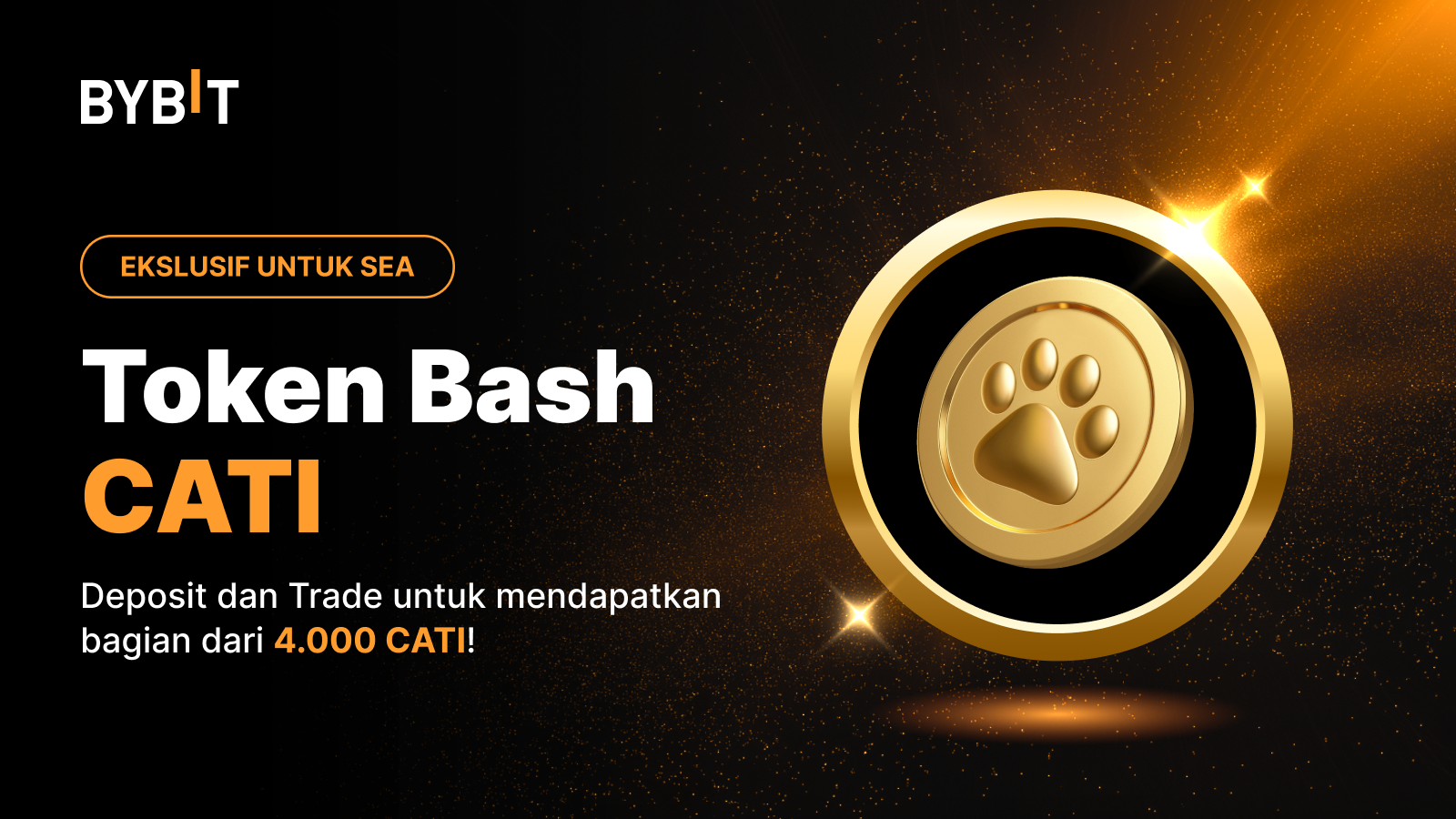 Bybit announcement eksklusif sea cati token bash deposit trade