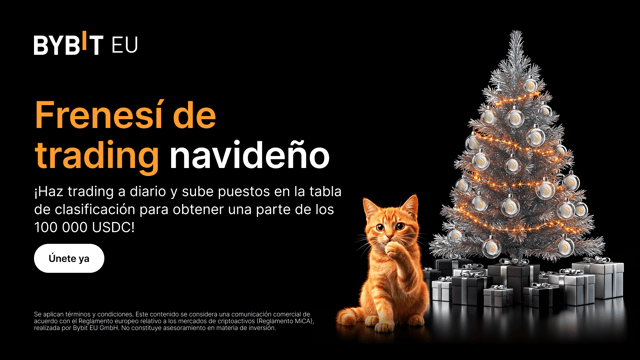 Frenesí de trading navideño: ¡Sube puestos en la tabla de clasificación y reclama ganancias diarias de un bote de 100 000 USDC!