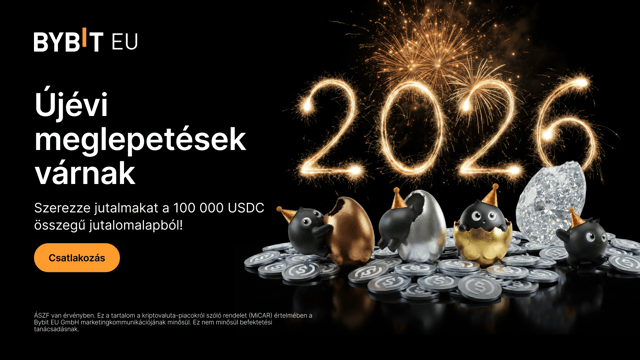 Újévi meglepetések várnak Szerezz jutalmakat a 100 000 USDC összegű jutalomalapból!