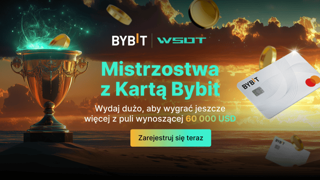 Mistrzostwa z Kartą Bybit Wydawaj dużo, wygrywaj jeszcze więcej z puli nagród wynoszącej 60 000 USD