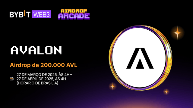 Participe do Airdrop da Avalon e ganhe uma parte dos 200.000 tokens AVL disponíveis!