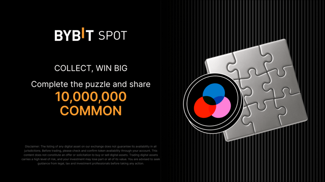 Complete the puzzle and win big: 10,000,000 COMMON up for grabs