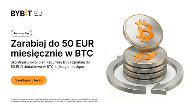 Recurring Buy: Zarabiaj nawet do 50 EUR dodatkowo w BTC miesięcznie