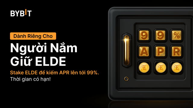 Tham gia tiệc mừng ELDE: Stake ELDE để kiếm APR lên tới 99% và chia sẻ tổng thưởng trị giá 300.000 ELDE