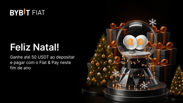 Natal do Bybit Fiat & Bybit Pay: ganhe seu presente de Natal, são 25.000 USDT em prêmios!