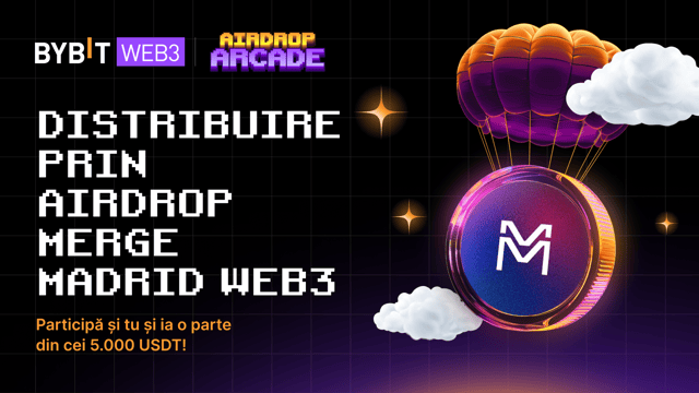 Distribuire prin Airdrop Merge Madrid Web3: Participă la evenimentul Merge Madrid Web3 și câștigă o parte din cei 5.000 USDT!