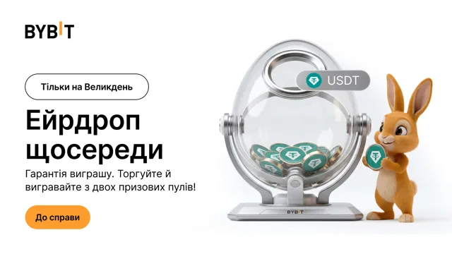 Ейрдроп щосереди | Великоднє полювання на скарби: торгуйте й заробляйте з двох пулів на $120 000!
