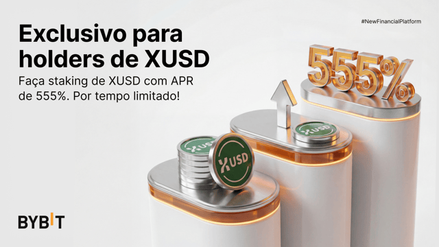 Junte-se à festa do XUSD: faça staking de XUSD para ganhar 555% de APR e partilhar um prêmio total de 65 000 XUSD!