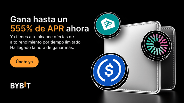 Gana un APR de hasta el 555% con las ofertas de Earn por tiempo limitado más recientes de Bybit