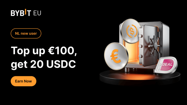 [NL new user] Top up €100 and get 20 USDC!