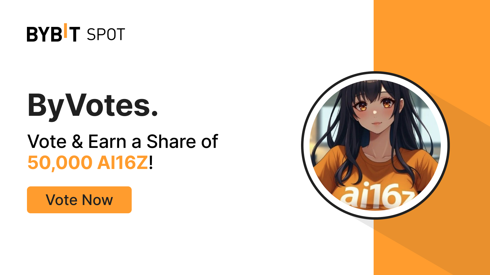 Bybit Announcement | ByVotes: Cast Your Vote for ai16z (AI16Z) Now!