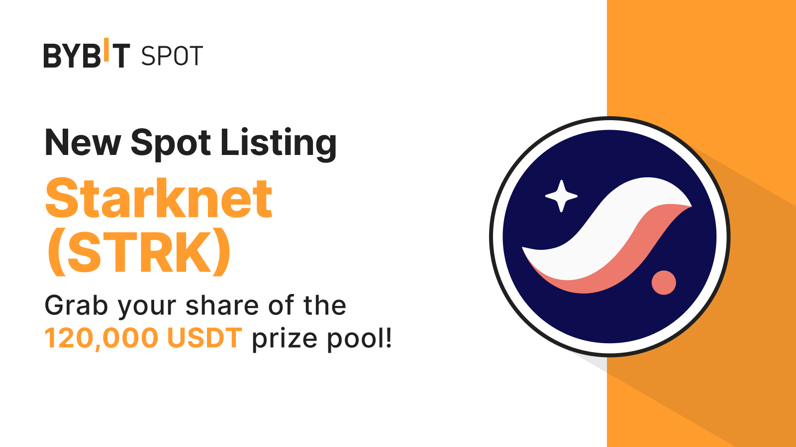 Bybit Announcement | New Listings: STRK/USDT, STRK/USDC — Split a 120,000  USDT Prize Pool