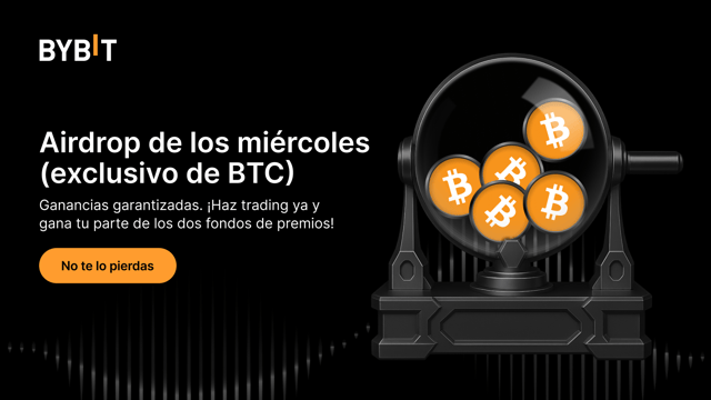 Airdrop de los miércoles: ¡haz trading para ganar de dos fondos de $120,000!