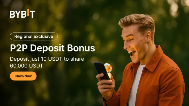 [Selected countries] P2P Deposit Bonus: Claim your share of 60,000 USDT!