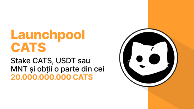 Bybit Launchpool: Staking CATS, USDT sau MNT pentru a câștiga o parte din 20,000,000,000 CATS!