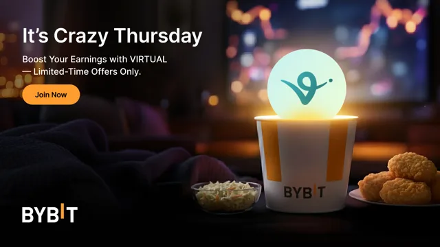 Earn up to 555% APR with VIRTUAL - Bybit’s Crazy Thursday Earn deals!