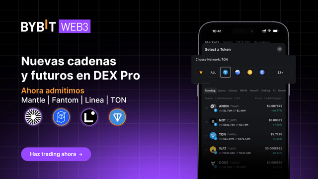 Actualizaciones de productos: Nuevas cadenas y futuros en DEX Pro: amplía tus horizontes de trading