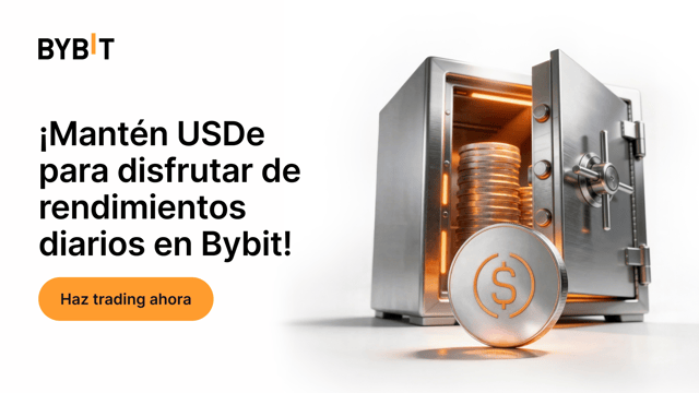 Hasta un 3.25% de APR: ¡Maximiza tus holdings de USDe en Bybit!