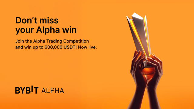 Alpha Trading Competition: Trade on Bybit Alpha and win a share of 600,000 USDT