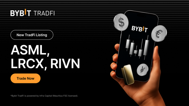 New listing: ASML,LRCX,RIVN are now live on Bybit TradFi!