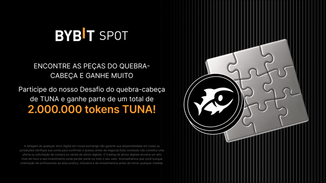 Complete o quebra-cabeça e ganhe muito: 2.000.000 tokens TUNA disponíveis