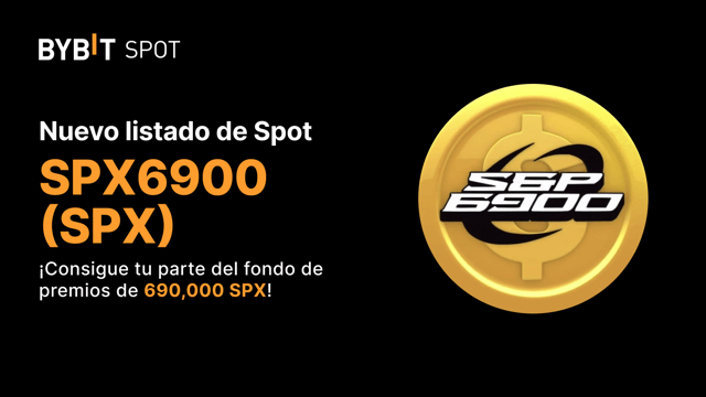 Nuevo listado: SPX/USDT ¡Consigue una parte del fondo de premios de 690,000 SPX!