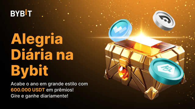 Alegria Diária na Bybit: Gire a roleta e inicie as festas de fim de ano com prêmios diários!