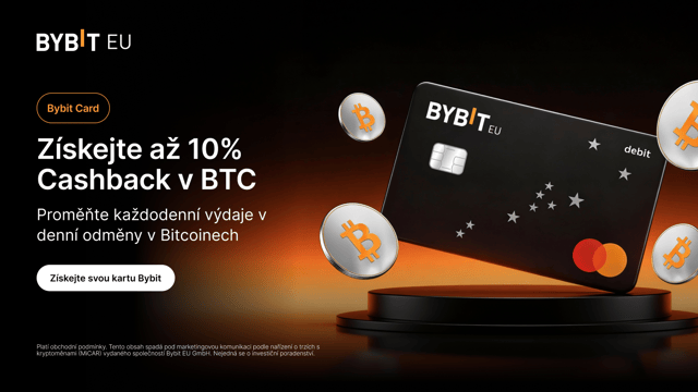 Vaše karta Bybit nyní nabízí cashback v BTC!