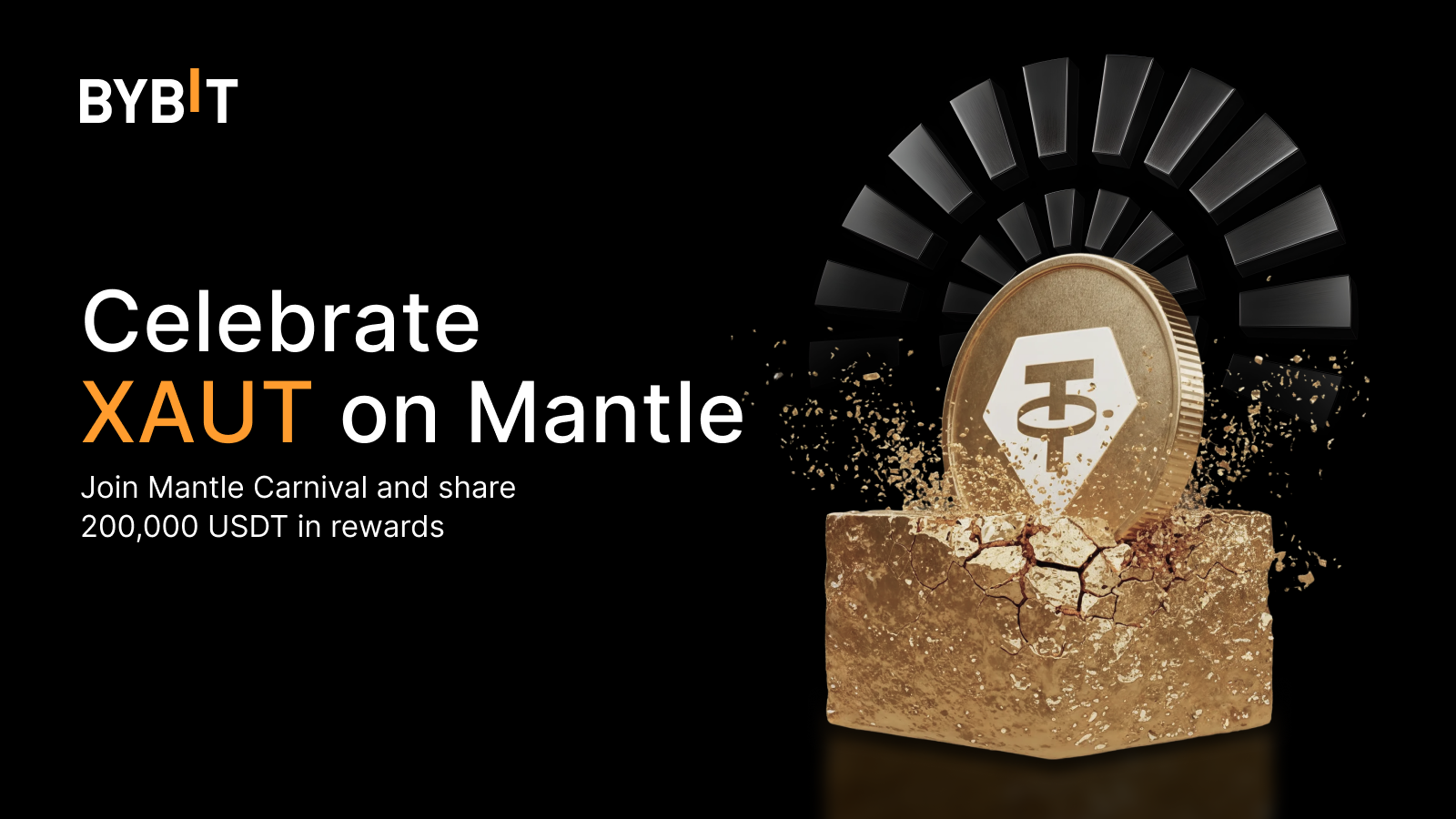 Bybit Announcement | XAUT now available on Mantle — Share a total of  200,000 USDT in rewards
