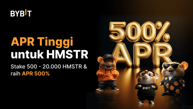 Perayaan bagi Pemegang HMSTR: Nikmati APR hingga 500% dengan Penawaran Eksklusif Bybit 🎁
