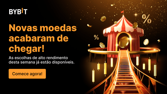 O Festival do Earn da Bybit começou: ganhe até 555% de APR e tokens de ouro de verdade!