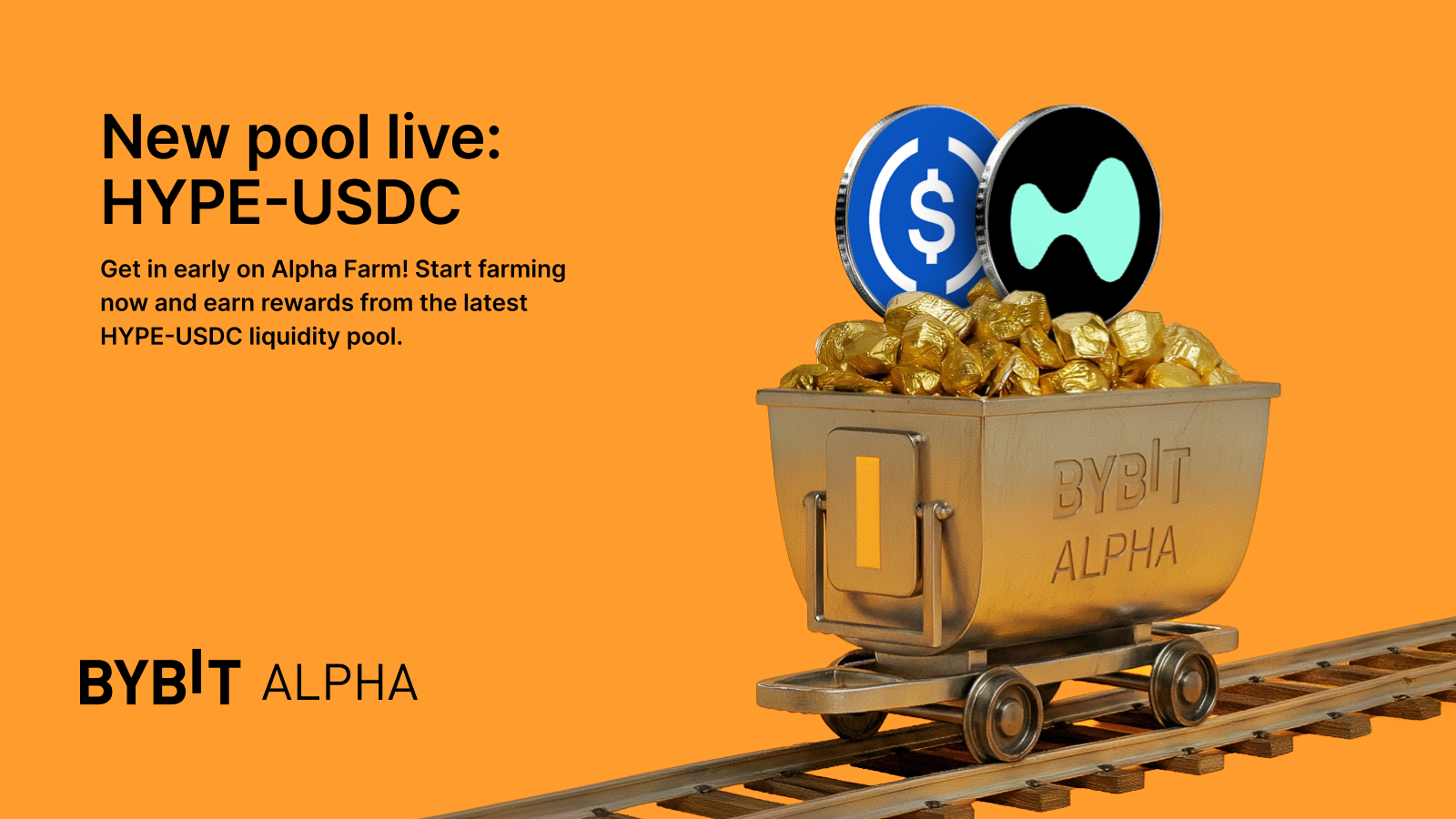 Bybit Announcement | HYPE-USDC : new liquidity pool added to Alpha Farm