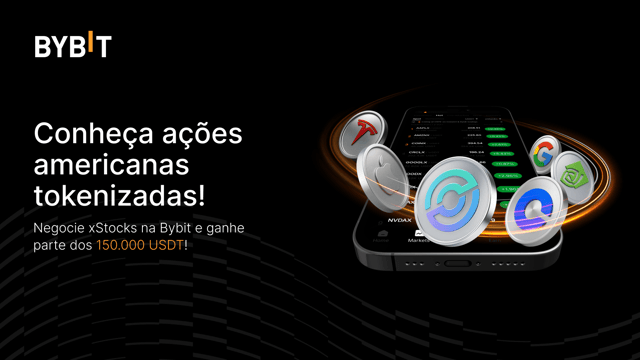 Faça trade de ações tokenizadas 24 horas por dia, 7 dias por semana, na Bybit xStocks e ganhe sua parte de 150.000 USDT!
