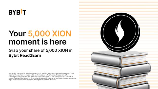 Grab your share of 5,000 XION in Bybit Read2Earn