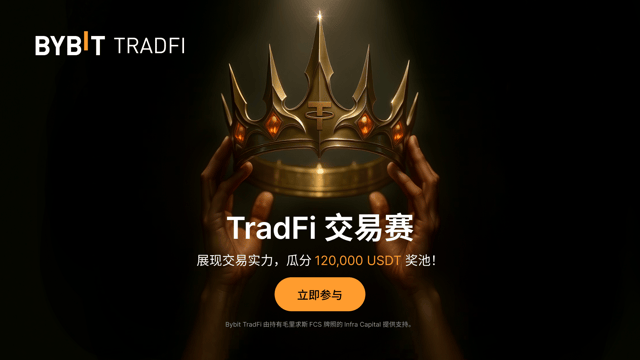 TradFi 交易赛：交易即有机会瓜分 120,000 USDT 奖池！