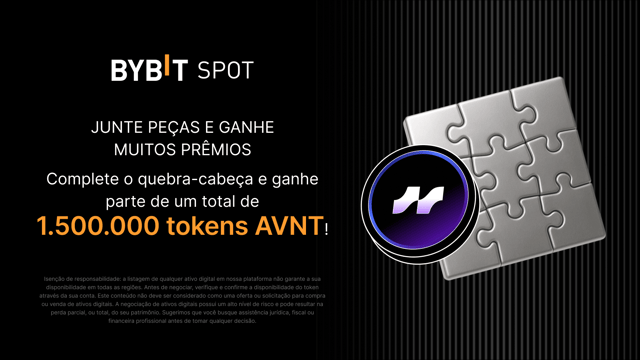 Complete o quebra-cabeça e ganhe muito: 1.500.000 AVNT disponíveis!
