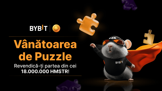 Completează puzzle-ul și câștigă din plin: Te așteaptă 180.000 de tokenuri HMSTR!