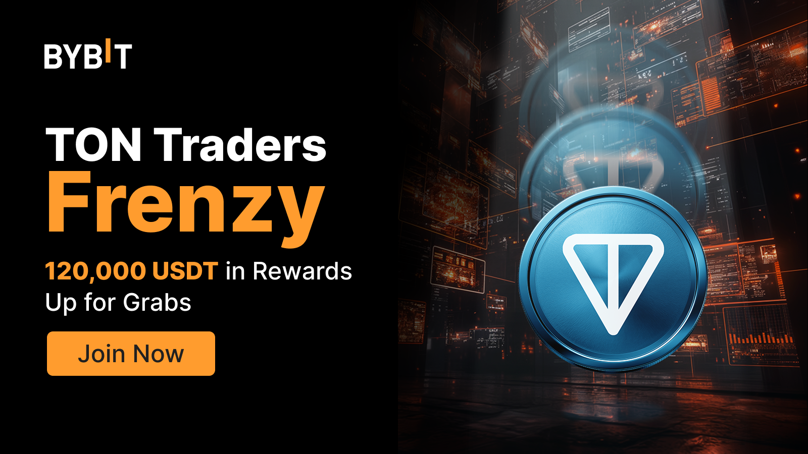 Bybit Announcement TON Traders Frenzy 120,000 USDT in Rewards Up for