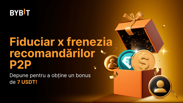 Fiat x frenezia recomandărilor P2P: depune pentru a obține un bonus de 7 USDT!
