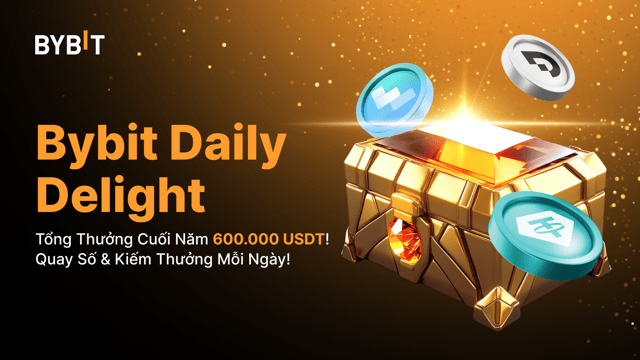 Bybit Daily Delight: Chặng Đua Cuối Năm - Check In & Quay Số Trúng Thưởng Mỗi Ngày!