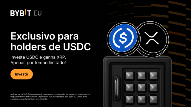 Bybit EU Rewards Service: investe USDC para ganhar 100% de APR em XRP