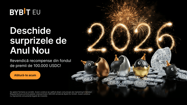 Deschide surprizele de Anul Nou: revendică recompense din fondul de premii de 100.000 USDC!